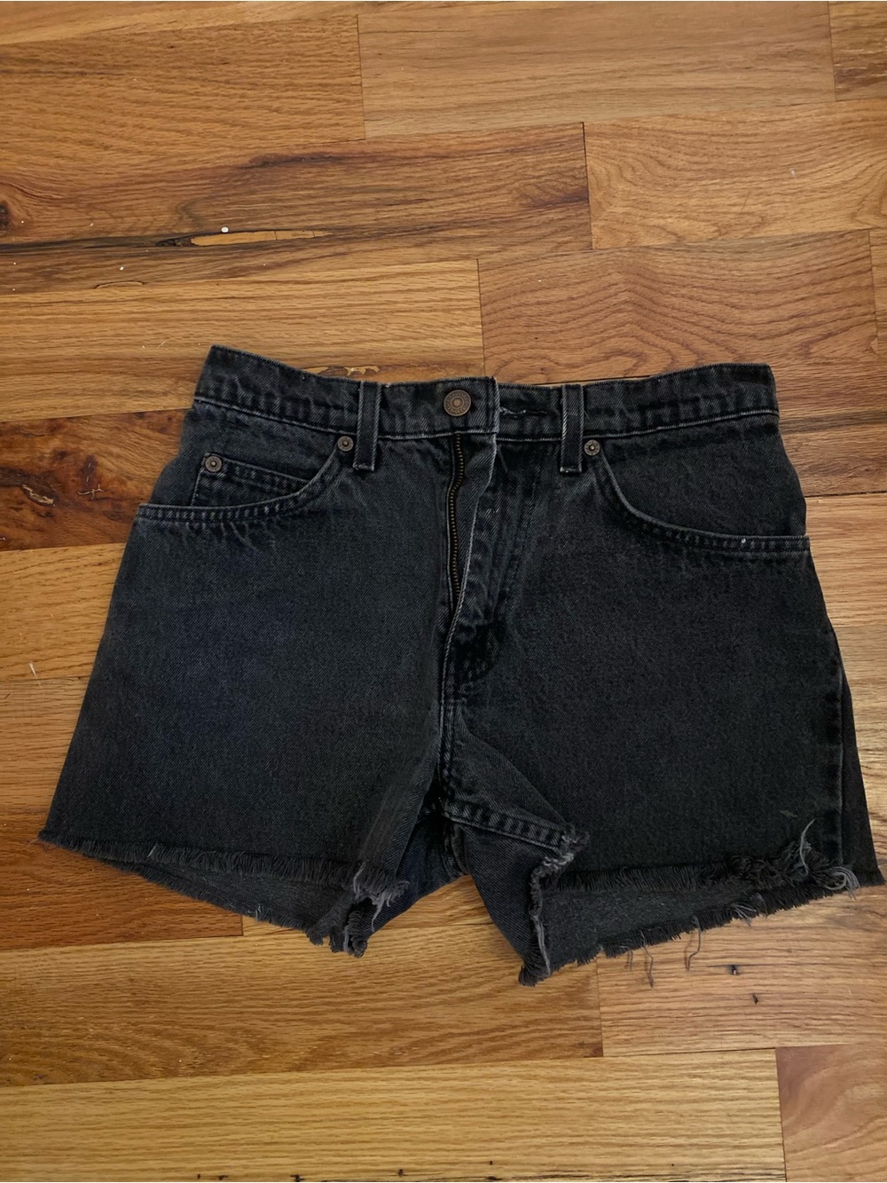 True Vintage 1994 Levi's Black Cutoff Denim Shorts